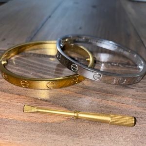 Titanium steel love bracelet